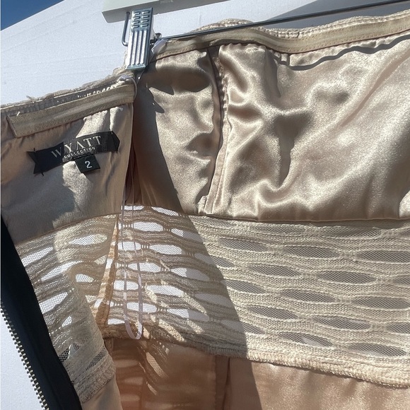 Elegant Wedding Guest Dress - Strapless, Mid Length - Picture 8 of 8